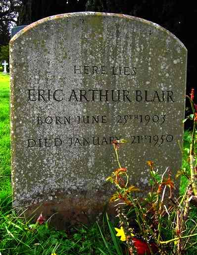 George Orwell's headstone - Eric Arthur Blair