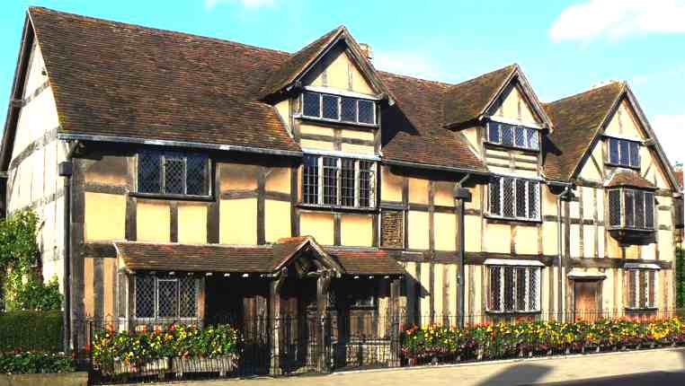 William Shakespeare's birthplace at Stratford upon Avon