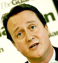 David Cameron sideways