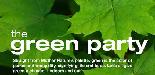 The Green Party, the color of peace