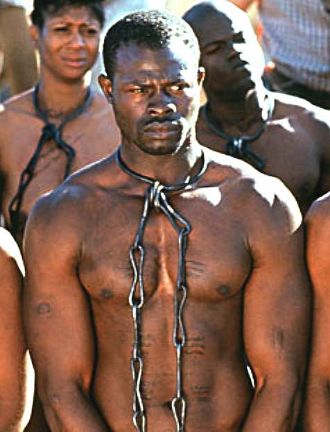 Dimon Hounsou, brilliantly protrays a slave on the Amistad - a great actor