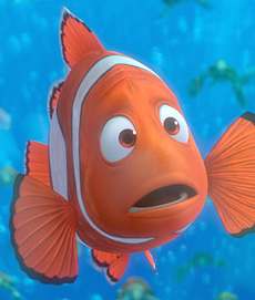 Finding Nemo, Marlin the clown fish telling a joke