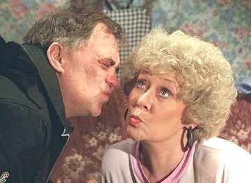 Coronation Street ITV television soap series actors kiss