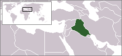 Iraq world location map