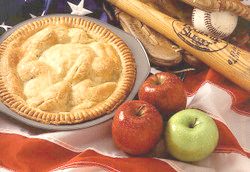Apple pie and baseball bats, cultural items