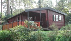 Sandy Balls log cabin