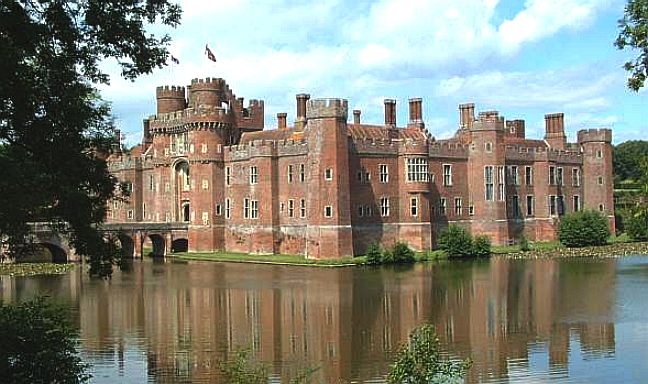 Herstmonceux Castle and Moat, Sussex historic building