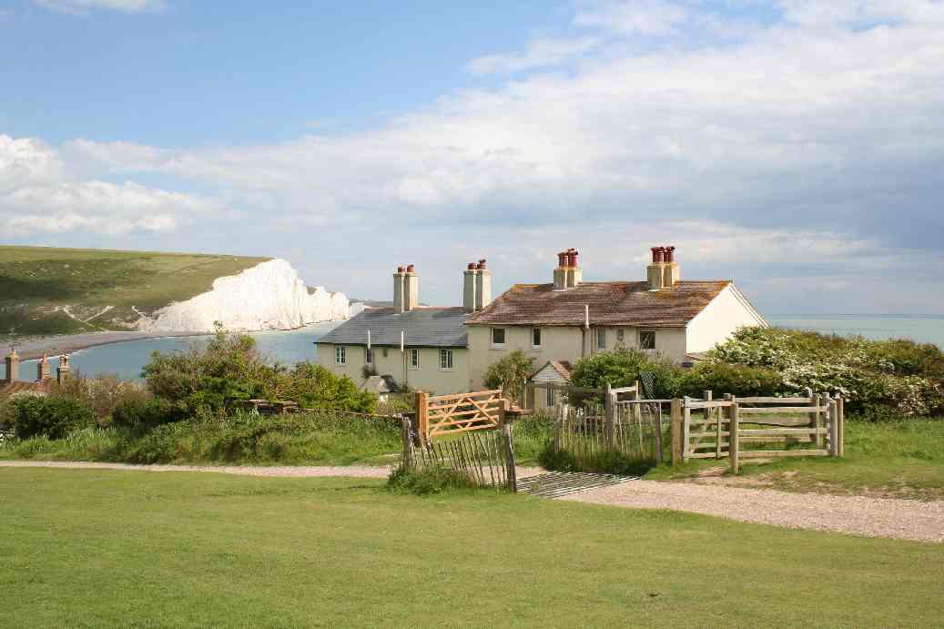 Seaford Head the Seven Sisters cliffs sea view Coastguard Cottages