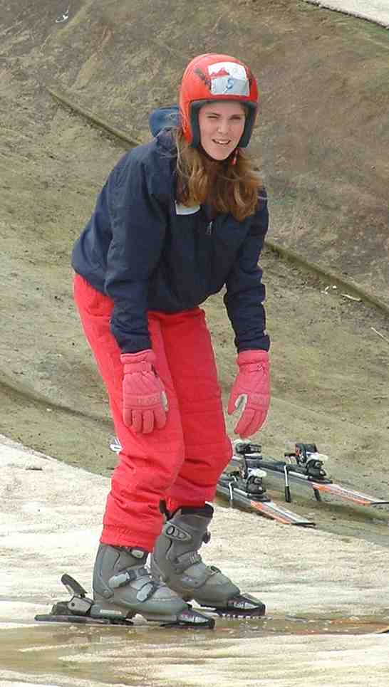 Knockhatch, Francesca Elliot skiing