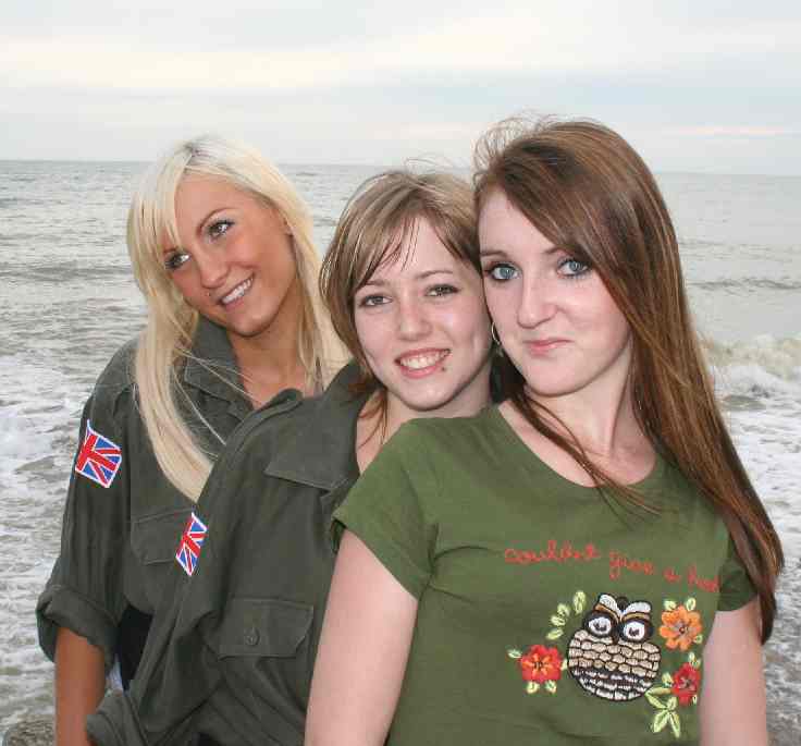 Surfing babes from Eastbourne and Hastings