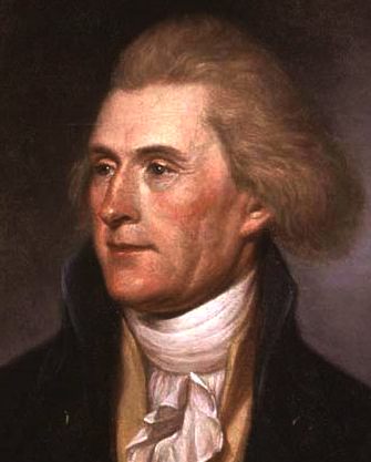 Thomas Jefferson president on the United States of America