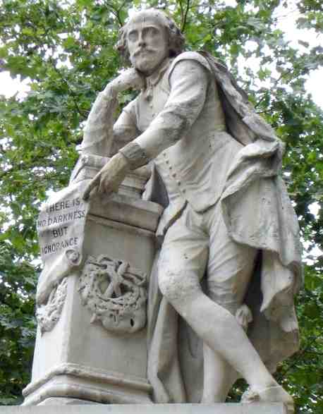 William Shakespeare statue London Leicester Square