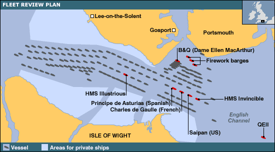 Portsmouth Fleet Review plan