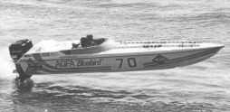 Agfa Bluebird offshore power boat
