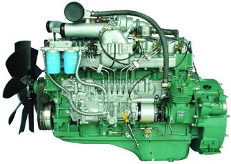 Six cylinder marine diesel engine