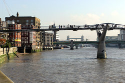 Millenium Bridge, London, River Thames
