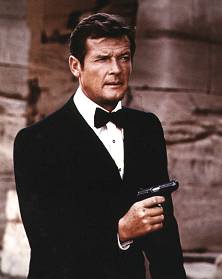 Sir Roger Moore as James Bond 007 the man with the golden gun