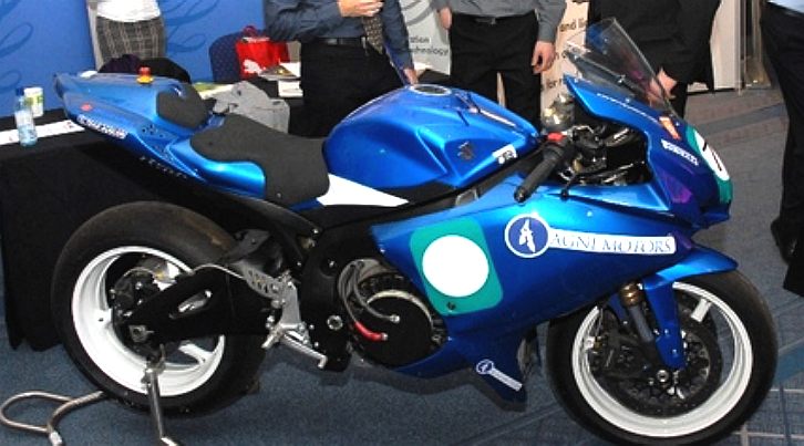 Environmental motorcycling, electric Agni motors, Coventry University