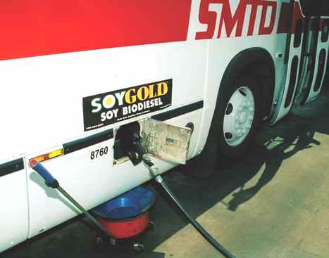 Soy Gold biodiesel fuel pump Bus