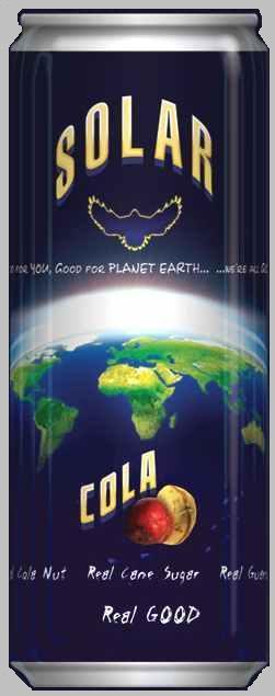 Planet Earth Solar Cola can 330 mil
