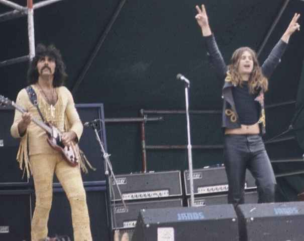 Black Sabbath: Ozzy (right) with Tony Iommi 1977