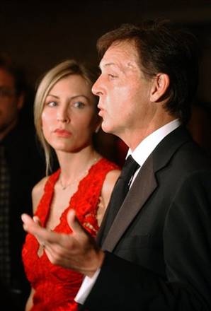 Sir Paul McCartney and Heather Mills