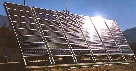 Solar Panel array fixed remote location