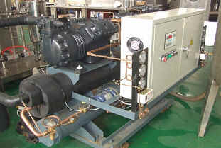 Chiller plant, carbonation plant