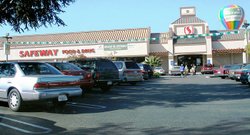 Exterior appearance of typical American supermarket (a Safeway)