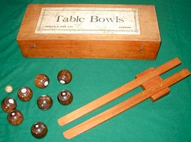 Bowls table game by Jaques 1890