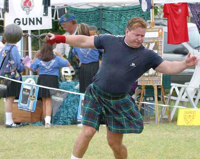 Highland Games weight throw