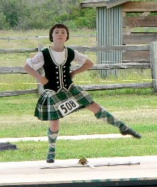 Highland Games sword dancer
