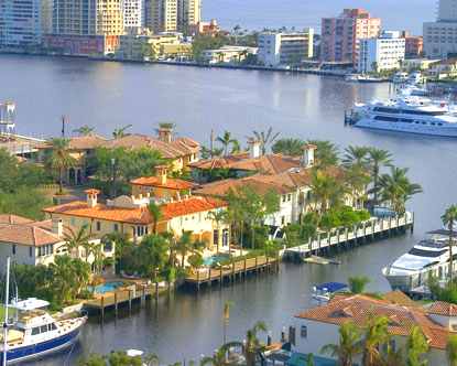 Florida, Fort Lauderdale harbour boats