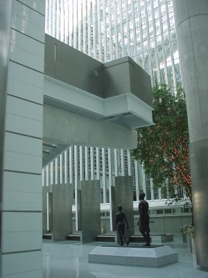 Inside the main hall of the headquarters of the World Bank Group in Washington D.C.