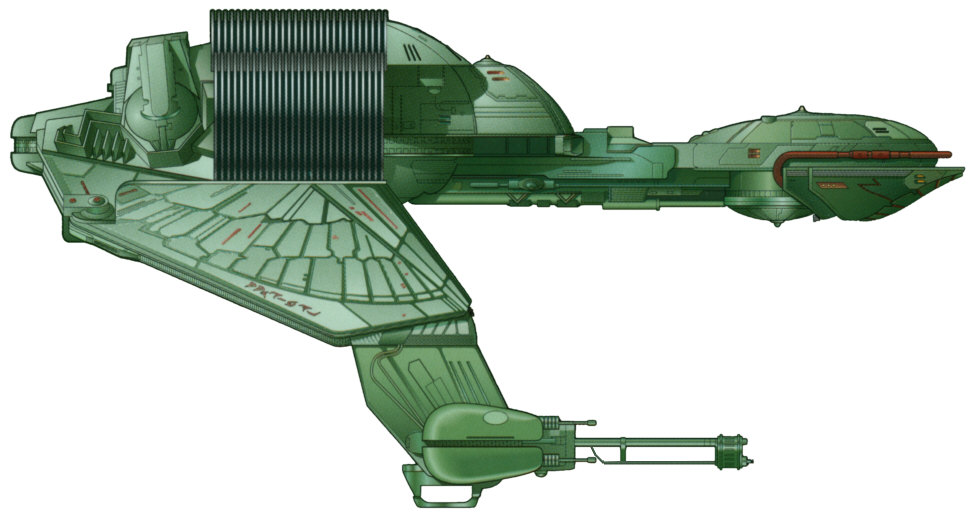 The Klingon Bird of Prey - a fictional craft with cloaking